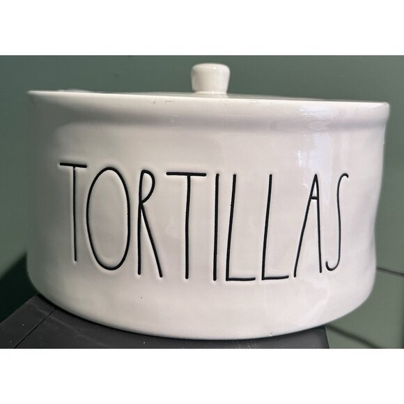 Rae Dunn Tortilla Ceramic Keeper  - Artisan Collection Farmhouse Kitchen Storage - Picture 1 of 4